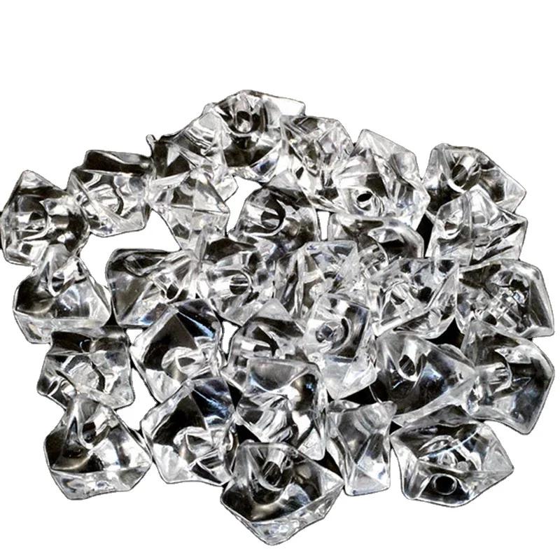 1000g per lot 5*7MM 6*9MM Mini Transparent Gemstones Stone Irregular Shape Acrylic Artificial Ice Cube Pellet