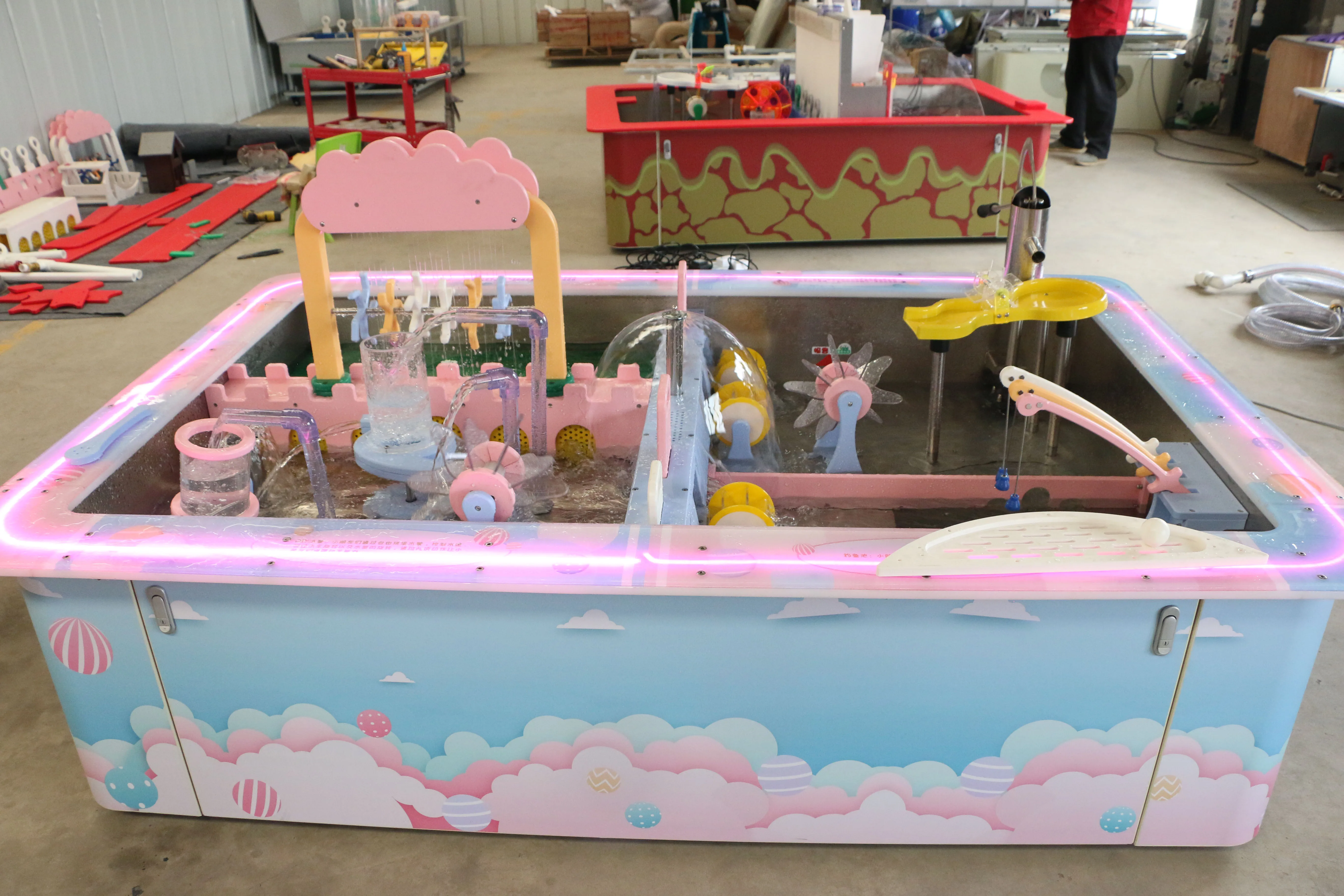 Large amusement equipment water  play  table  Science museum equipment for kids Indoor playground equipment for water pool