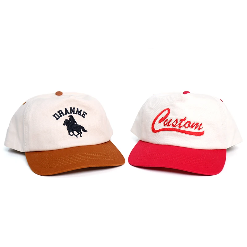 Qianzun коричневая неструктурированная хлопковая шляпа с 5 панелями шляпа для папы 5 панелями изогнутые винтажные шляпы с индивидуальным логотипом