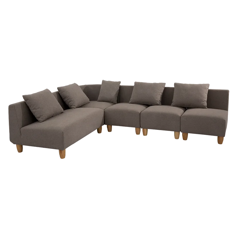Nisco Modern L Shape Corner Sectional Sofa Set For Living Room