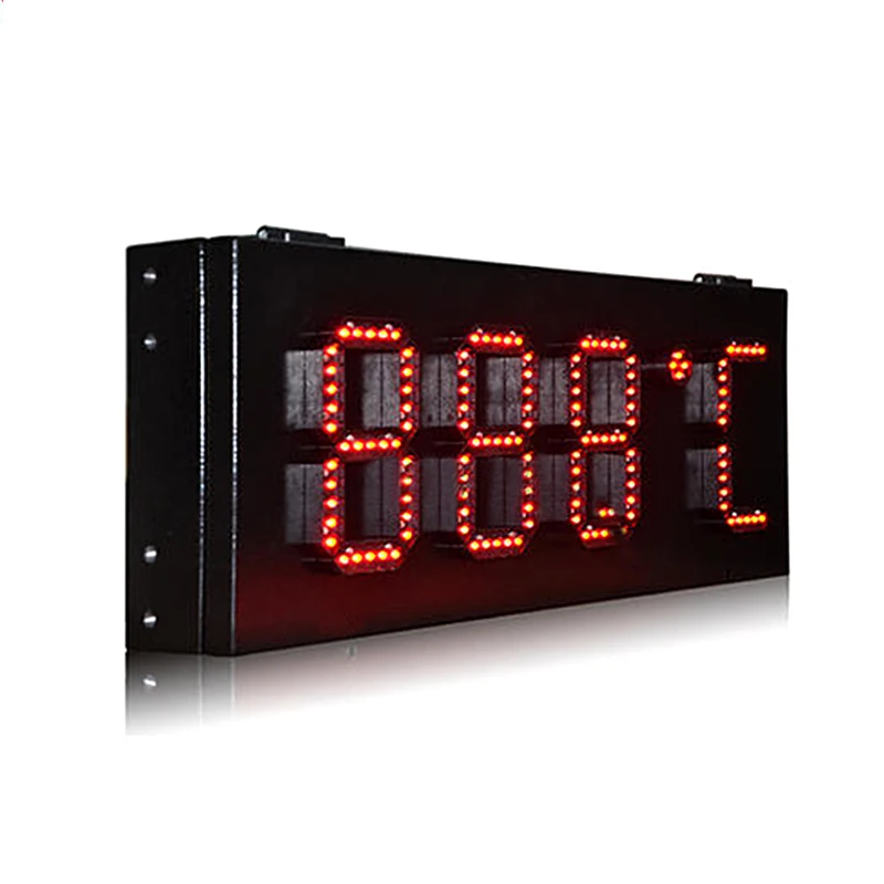 Goakgaan Brand Outdoor Iron Box 6-inch Digital LED Temperature Display LED Oil Price Screen double sided led gas price sign