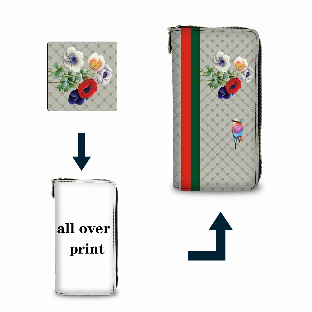 Designer Custom Luxury Purses With Logo High Quality Fashion Wallet Waterproof Slim Wallet Leather Card Holder