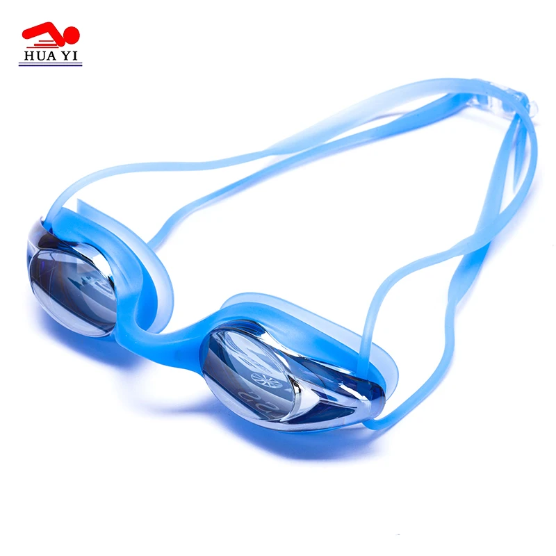 Professional PC Anti Fog Mirrored Adjustable Racing Swimming Goggles For Adult