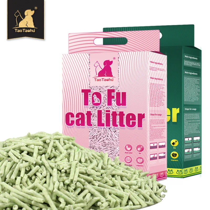 The latest hot-selling environmentally friendly 100% raw material easy to clean multi-color tofu cat litter