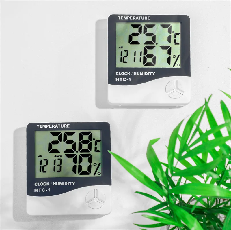 Digital Display Temperature and Humidity Multifunctional Gauge Meter Thermometer Hygrometer