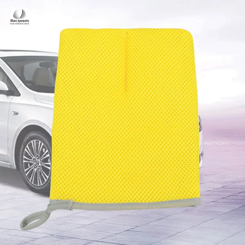 Wholesale Microfiber Interior Scrubber Mitt Car Detailing Wash gloves Soft Bristles Scrubbing Kitchen Household Cleaning gloves