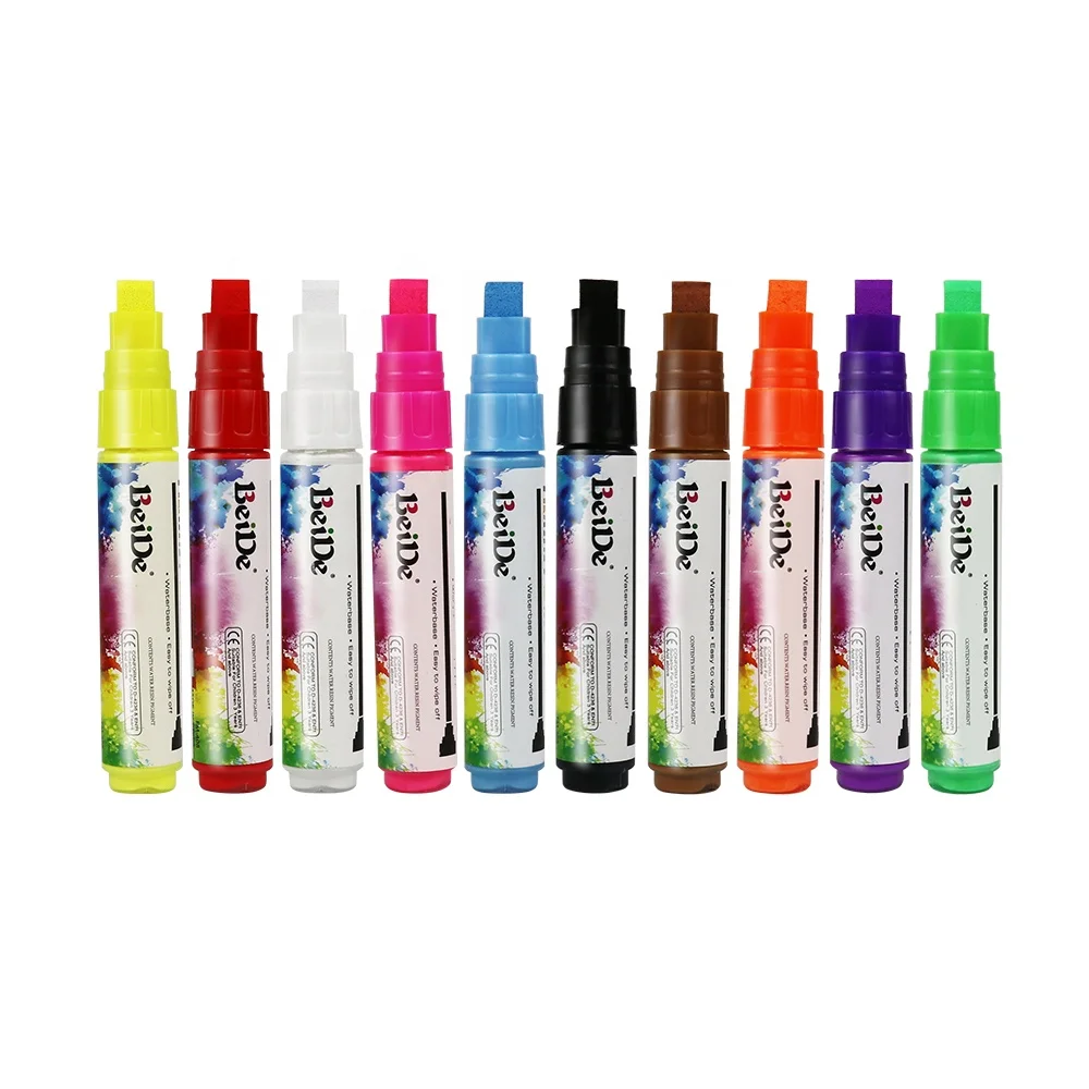 10 colors 8mm tip felt marker pen graffiti whiteboard chalk marker