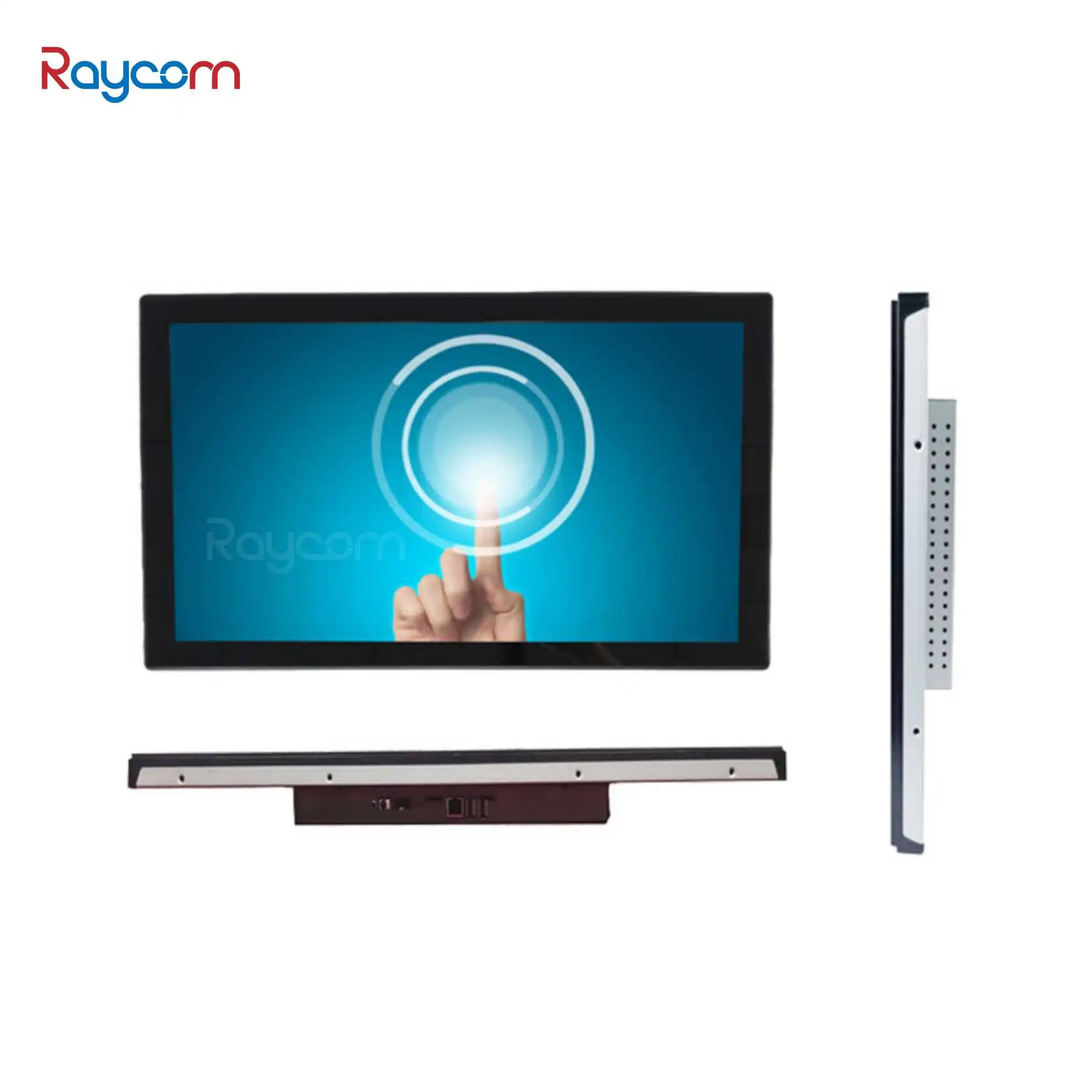 Custom 21.5 Inch Open Frame Touch Screen Monitor IR/Capacitive 10 Points Wall-Mounted IP65 Video Application OEM Supplier