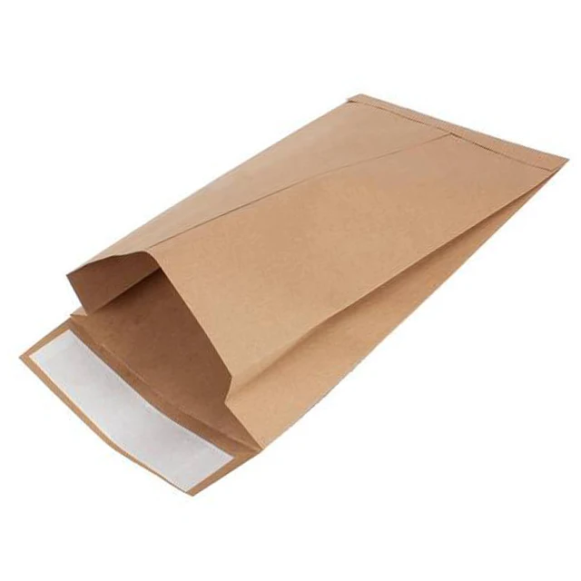 medical surgical hospital sterile takeout white kraft wide coffee small sachets no paper gusset bag with tabs