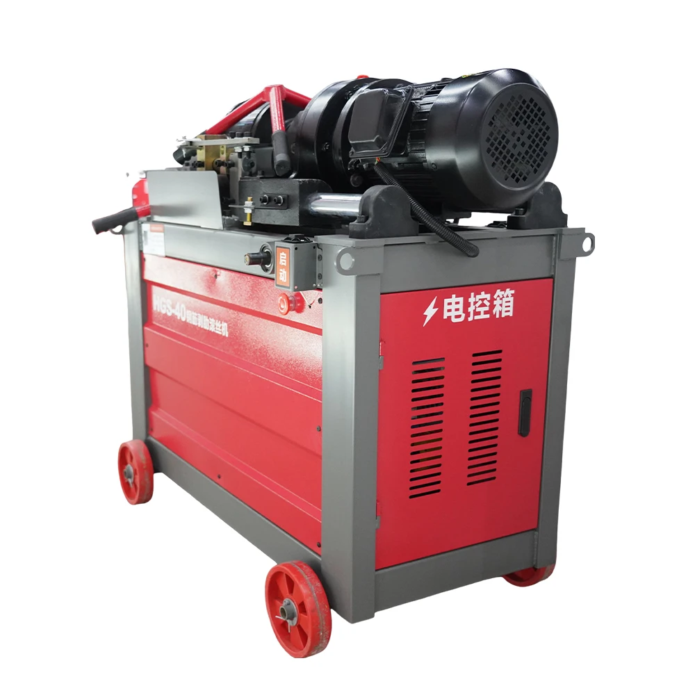Automatic Screws Rolling Machine Electric Steel Bar Rib Stripping Threading Machine Steel Bar Straight Thread Rolling Machine