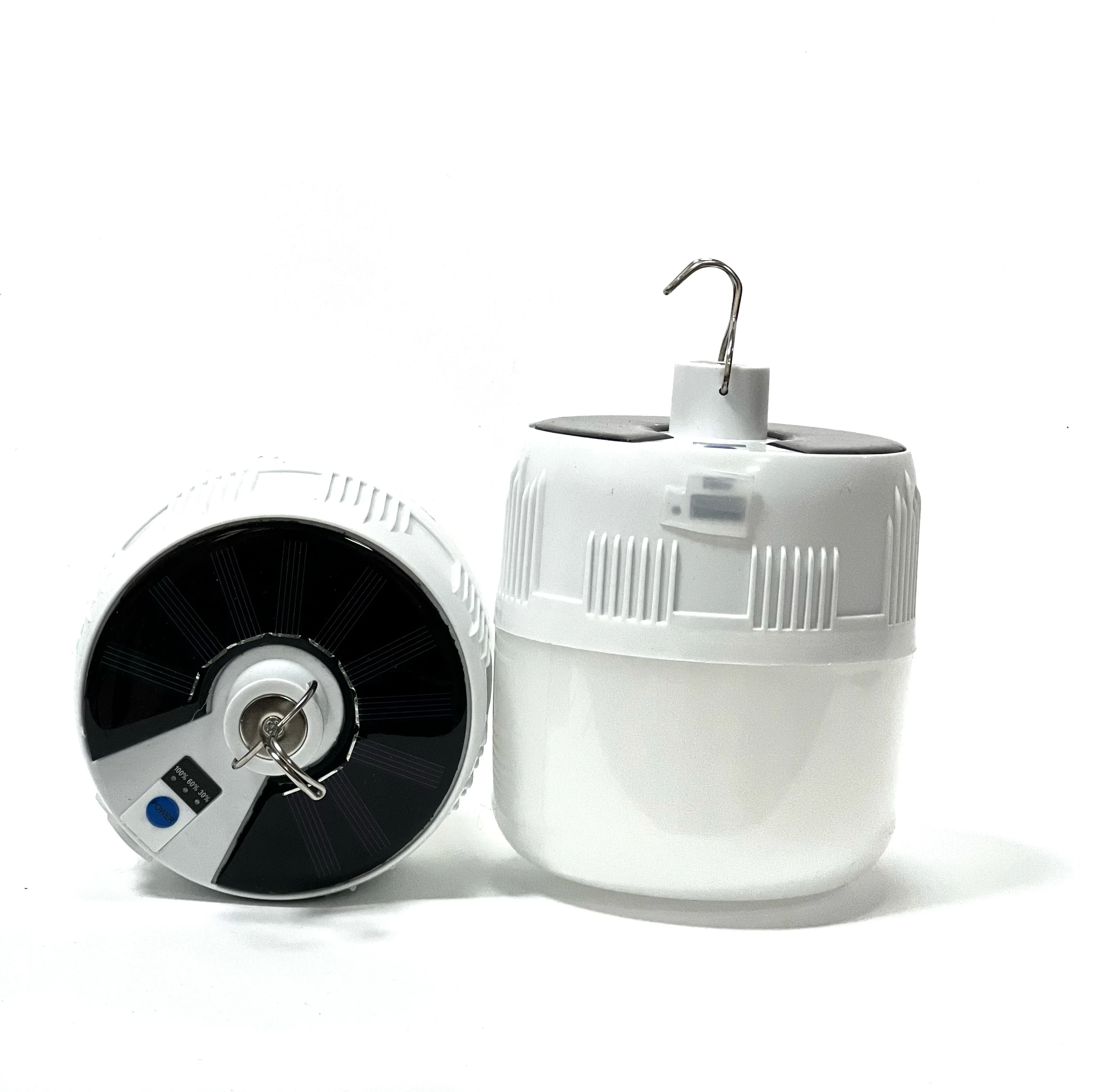 Morden Style Led Charging Bulb USB Solar Night Market Lamp Floor Light White 5V Emergency Light