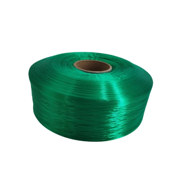 Cheap Green  PP Yarn 900D Factory Solid Dyed 100% Polypropylene Yarn Green Wholesale pp yarn price