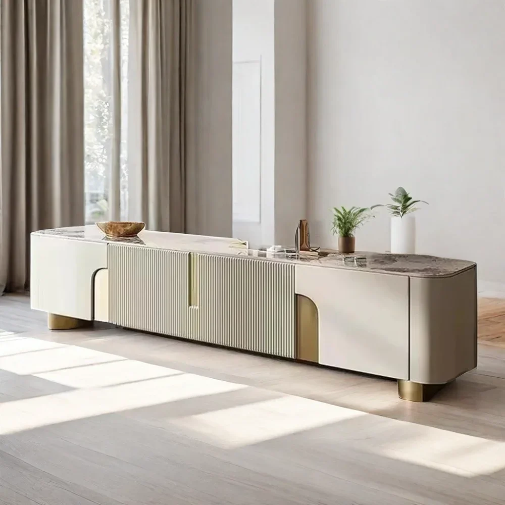 white and gold moving Television Table fire place tv stand 75 inch tv stand with fireplace and coffee table