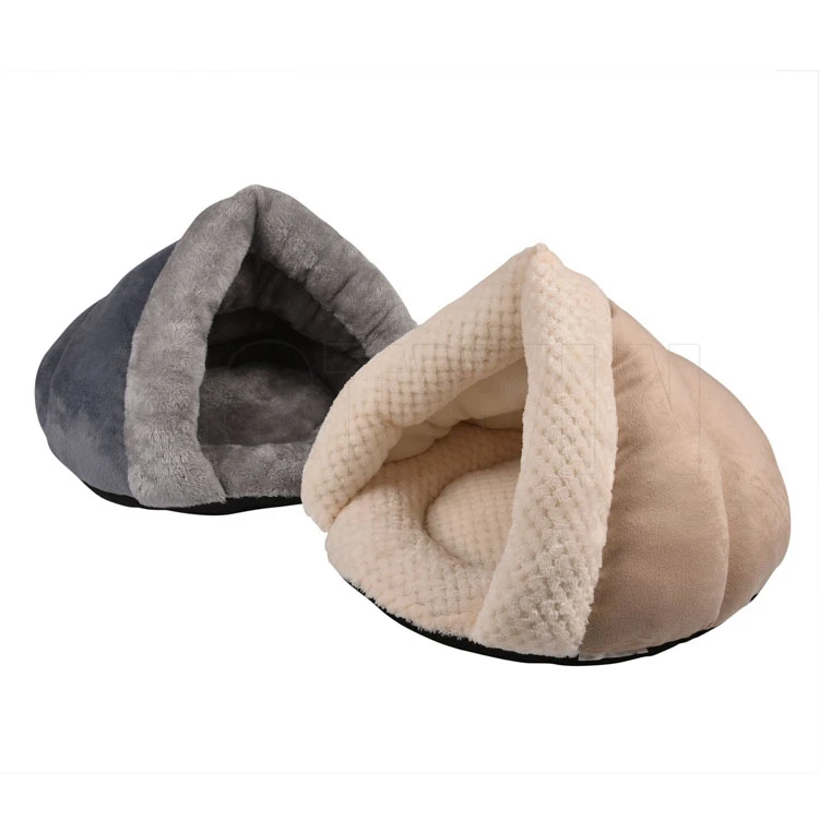 Warming Kitty Bed Kitten Cat Hut/Covered Cat with Removable Washable Cushioned Pill Bed Cave Bed for Cats & Dogs