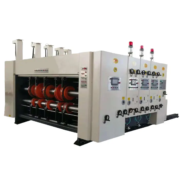 
corrugated carton box paper flexo ink printer die cutting machine 