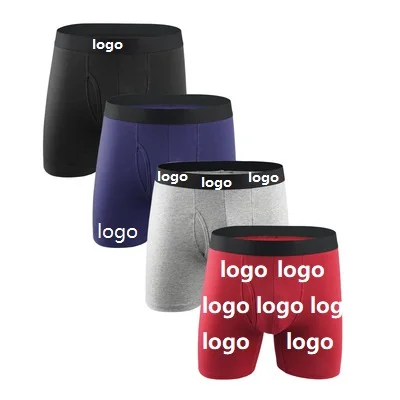 ODM Designer Boxers Wholesale New Cotton Men Underwear  Long Opening Seamless Graphene Men Boxer Mens boxer briefs