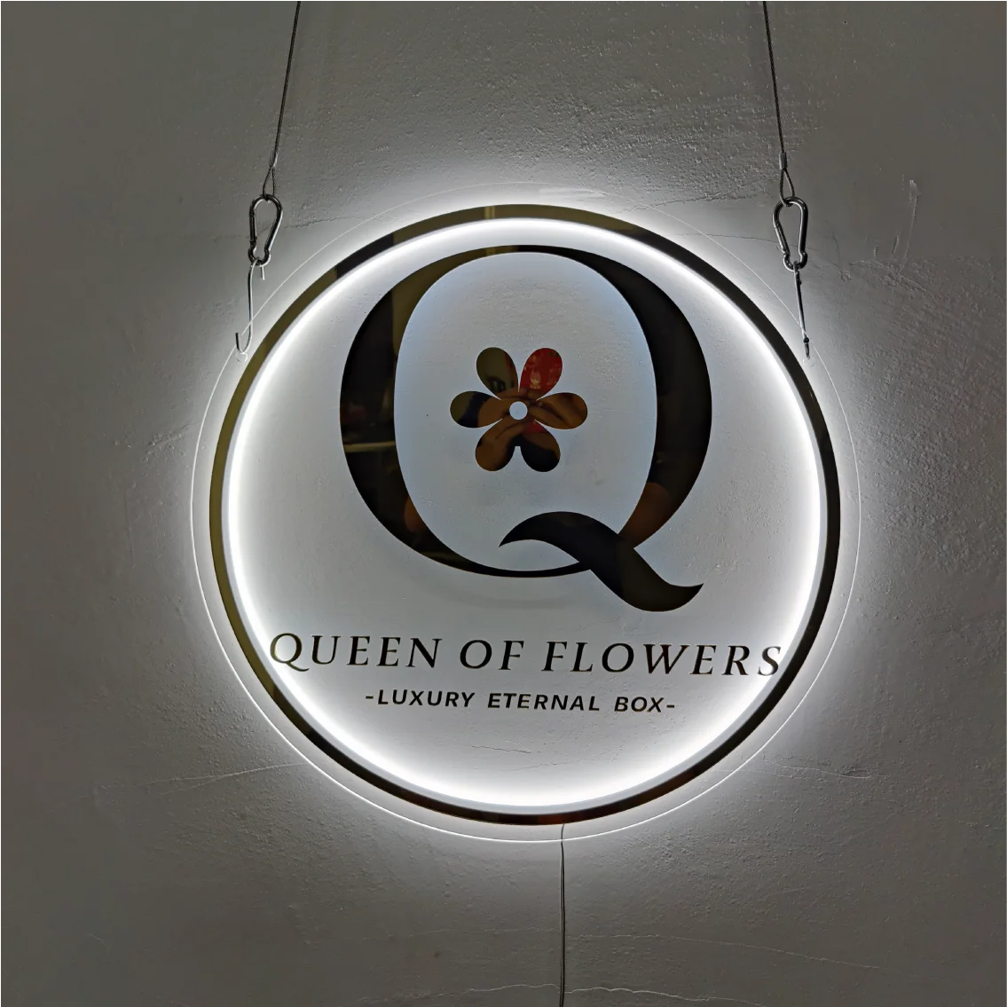 Koncept Drop Shipping 24inch LED Beauty Backlit Sign Neon Sign Architectural Edge-lit Elements for Modern Interior Design