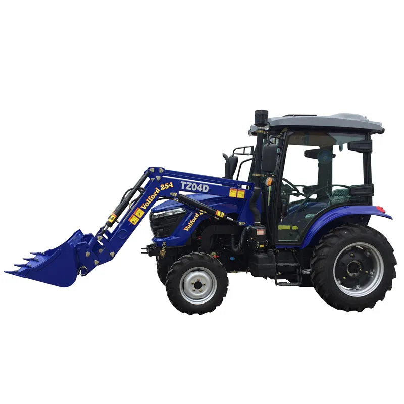 front end loader heater cabin Kubota EPA diesel small tractor 4x4 25HP with hydrostatic steering