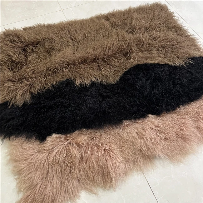 Blanket Real fur Rug for living room