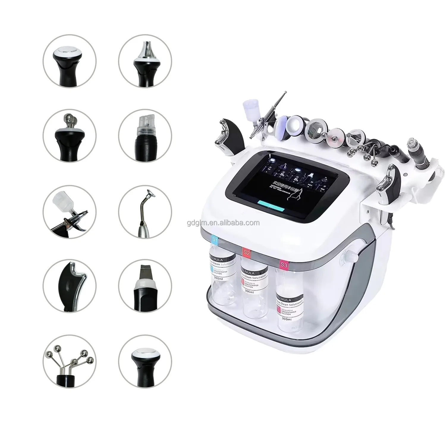 New arrival multifunctional acne removal water oxygen hydro facial peeling deep cleaning whitening machine