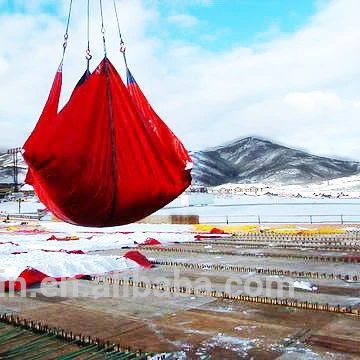 Snow tarpaulin PVC heavy duty 650gsm Blue tarpaulin 1000d*1000D 18*18 Glossy & Matte