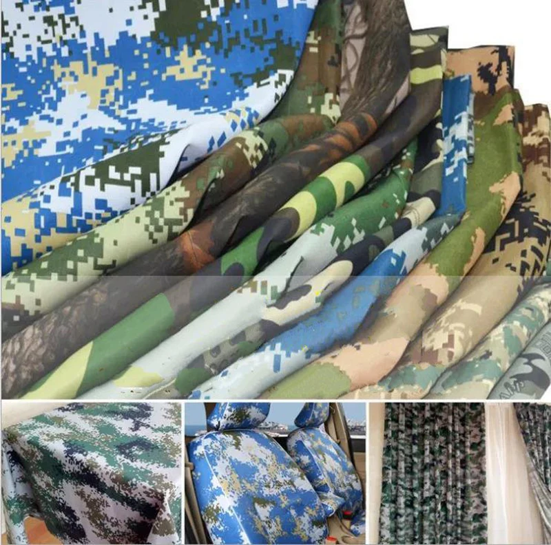 FREE SAMPLE Hot sale Oxford Cloth Camouflage Printed Silver Waterproof Fabrics Outdoor Tents Clothing fabric