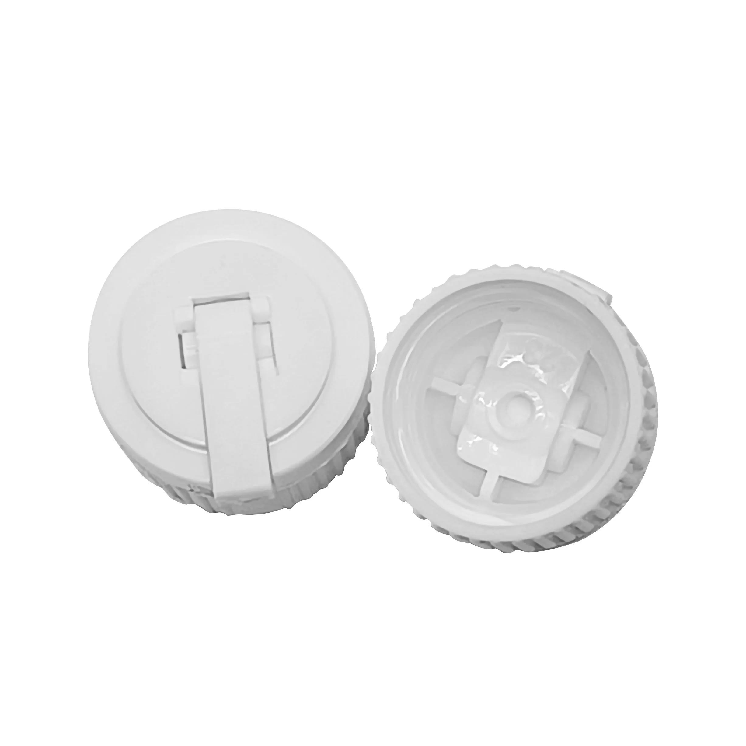 24/410 PP White turret cap Cosmetic lotion bottle Dilute bottle cap Plastic screw cap