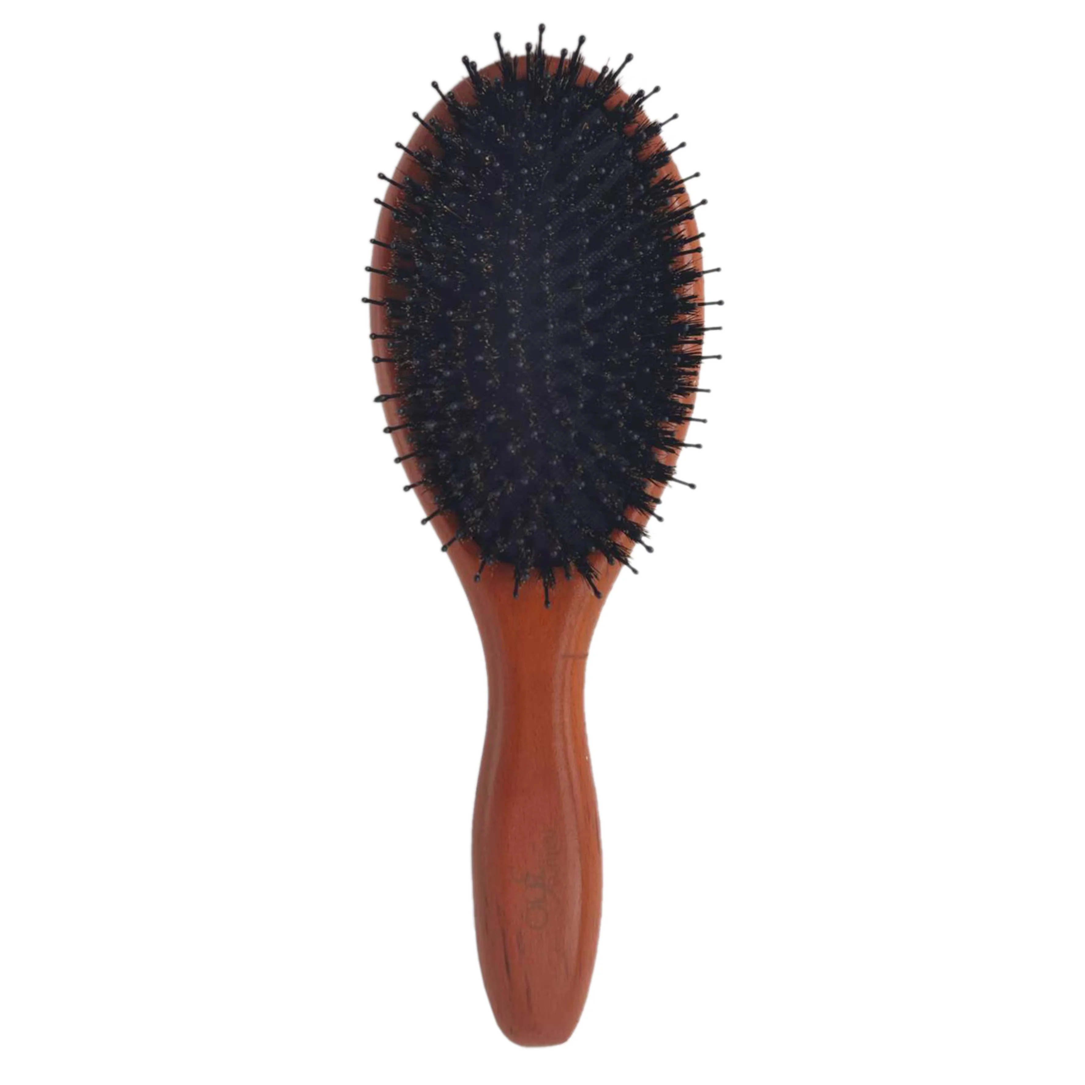 Wholesale Wooden Paddle Boar Bristles Mix Nylon Pin Comb Long Handle Eco-friendly Hair Brush Detangling Comb