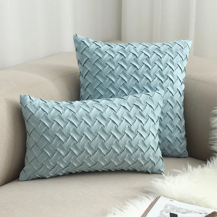 Cushion covers print sofa chair cushion cover handmade deerskin velvet woven pillowcase OEM ODM