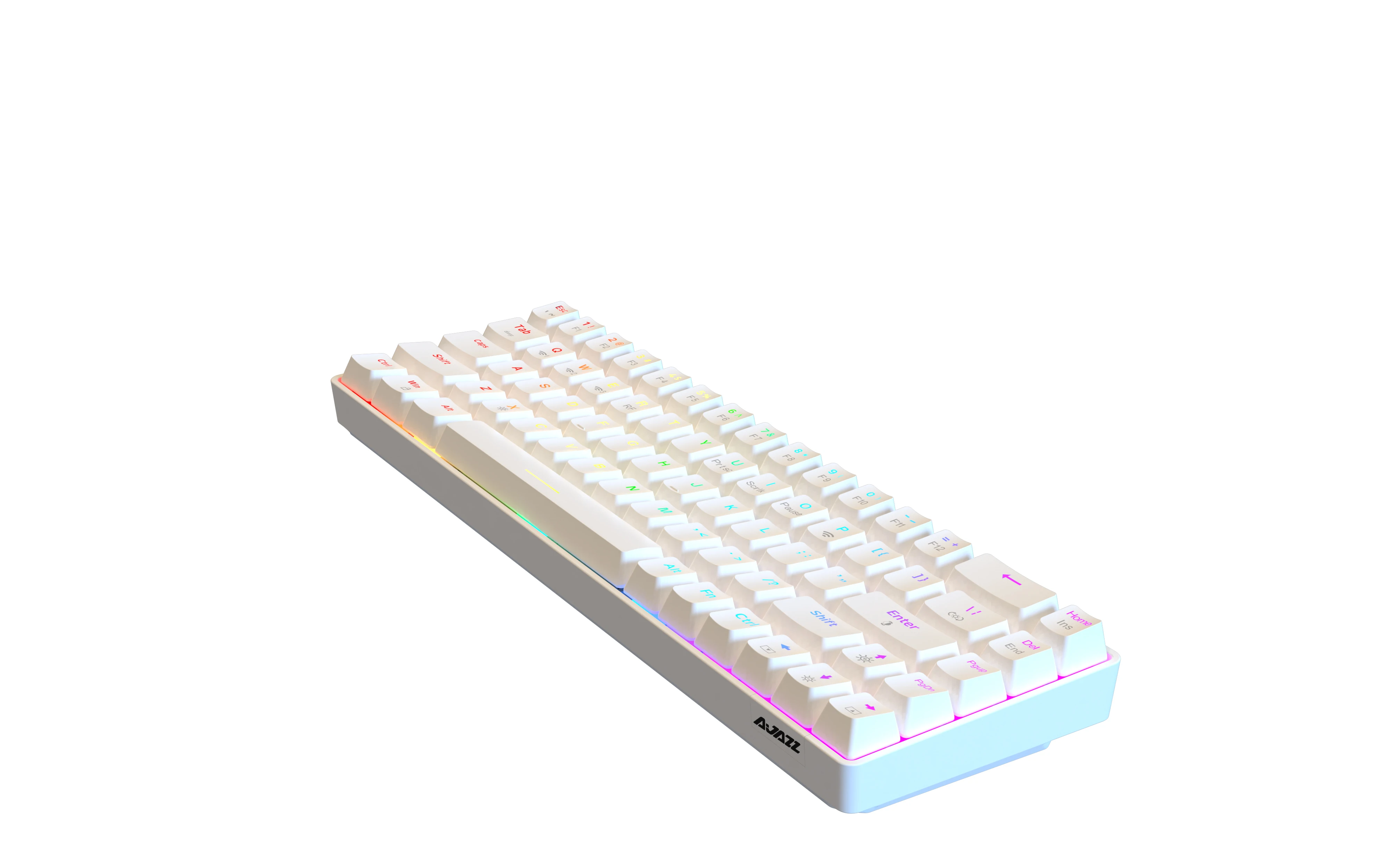 AJAZZ K685T Wired/Wireless 5.0 Mechanical Keyboard 65% Compact 68 Keys RGB Backlit Type-C Gaming/Office Keyboard for PC/phone