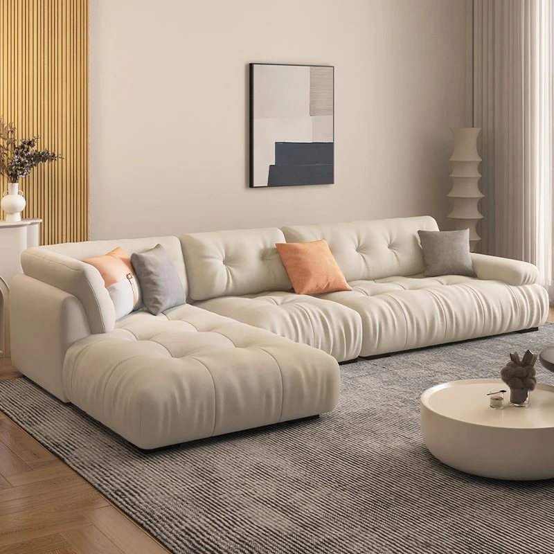 Wholesale Contemporary Soft Floor Couch Living Room Modular Home Furniture Sectional Leathaire Fabric Sofa