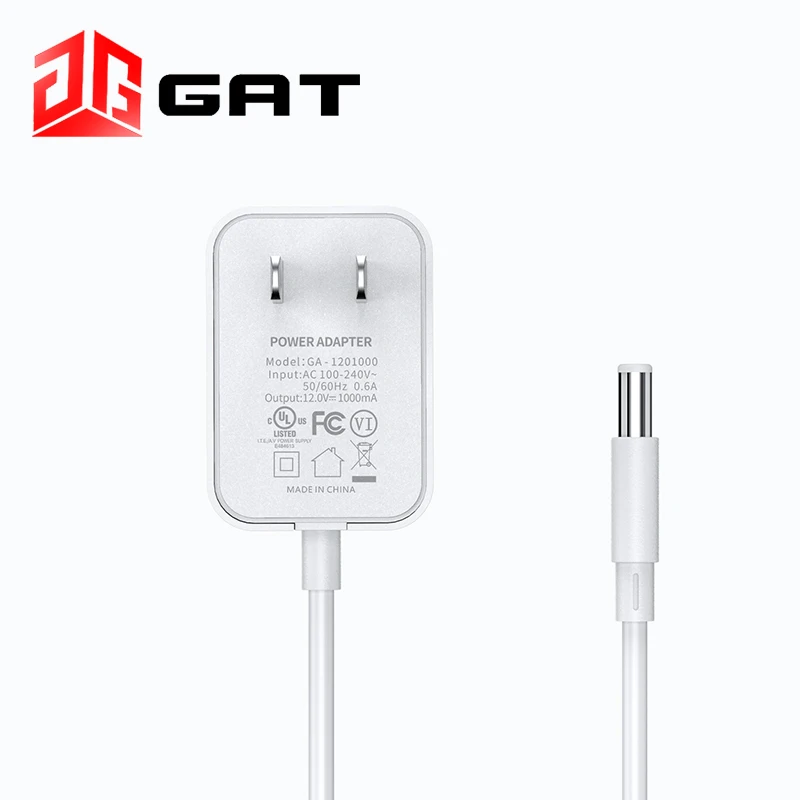 
12V 1A UL certified power adapter US Plug AC DC 12W high quality FCC certified wall power supply 