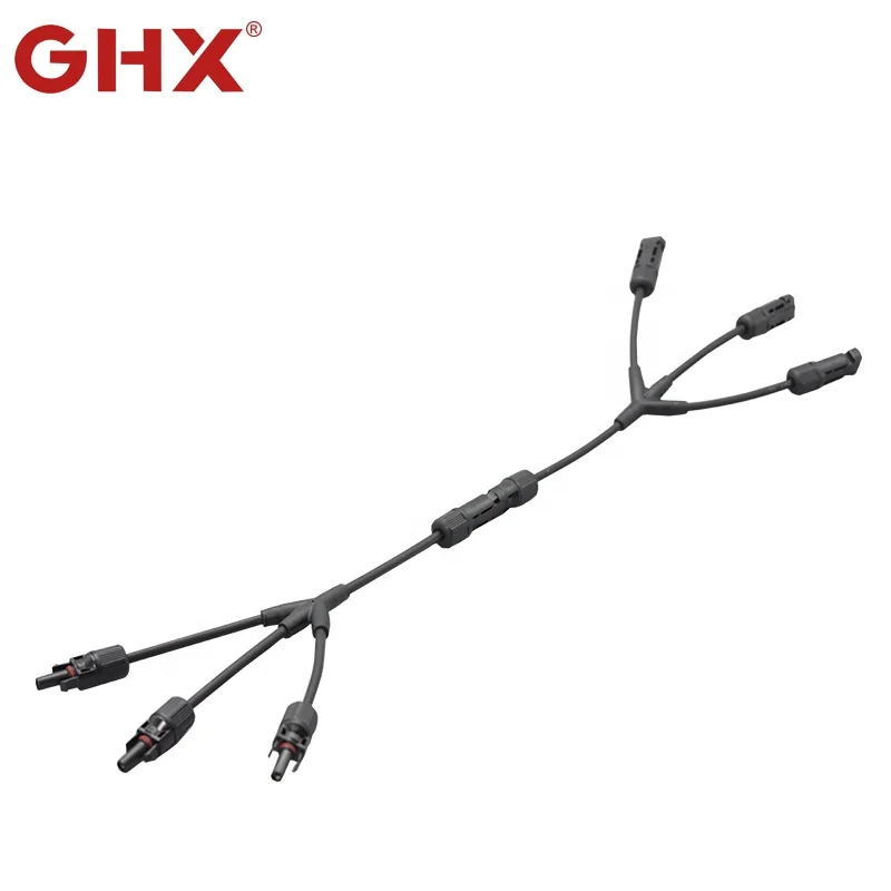 
IP67 waterproof 3 to 1 female and male DC solar pv branch Y4 connector 