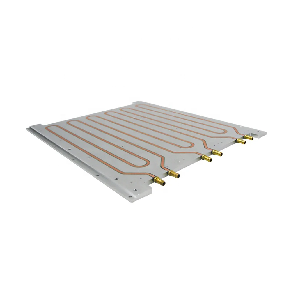 ZEYUN Aluminum plate copper tube water cooling plate for IGBTs vapor chamber heatsink