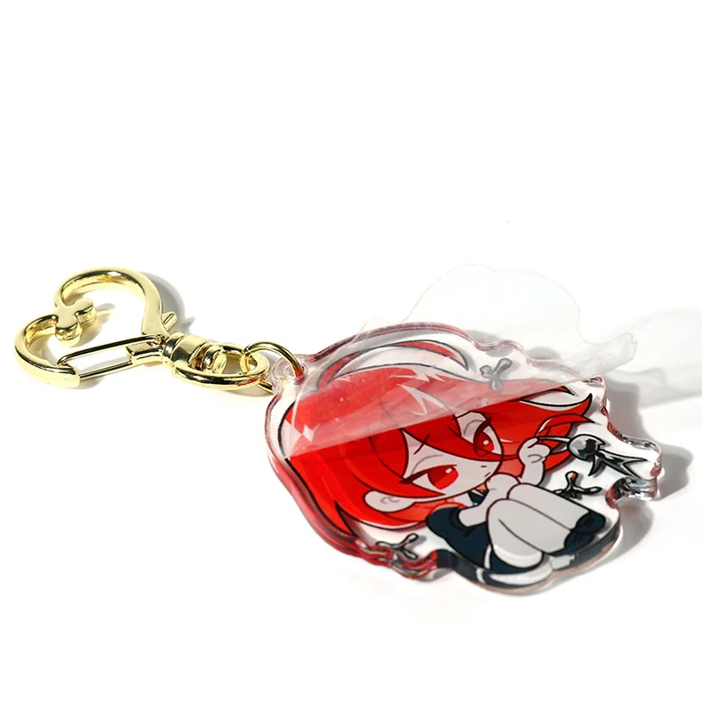 BOMAIJIE Custom Laser Cut Clear Transparent Holographic Acrylic Keychain