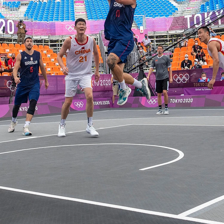 3x3 Approved By Fiba Sport Hall Floor Basketball Court Flooring Outdoor For Match With Best Quality