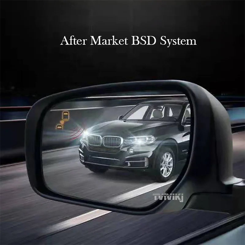 Side Rearview Mirror Blue Glass Lens with blind spot assist detection system For Chevrolet Colorado 2015-2020 anti glare BSA