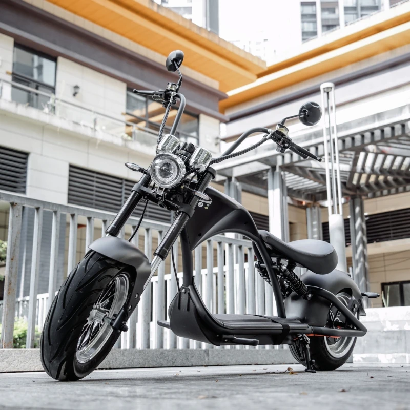 EU Warehouse Mangosteen M1P 2000W Chopper Style E Scooter 2000W 60v 30ah Street Legal with EEC COC