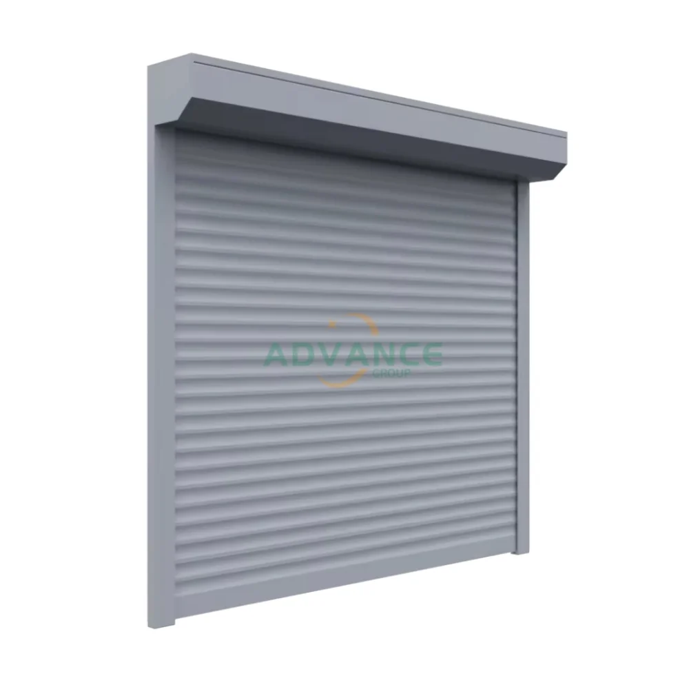 2025 ADVANCE  Modern design black color wind proof automatic Aluminum garage security roll up shutter door