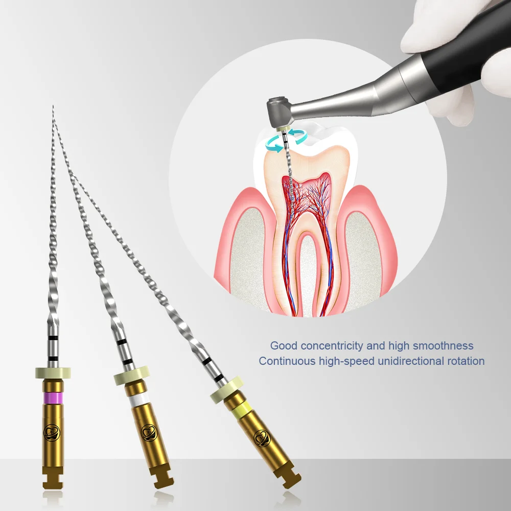 AI-PS loving File PathFile PT Root Canal NiTi Alloy Files Square Cross-Section Tip taper 2%  60 Degree Heat-Activated 25mm