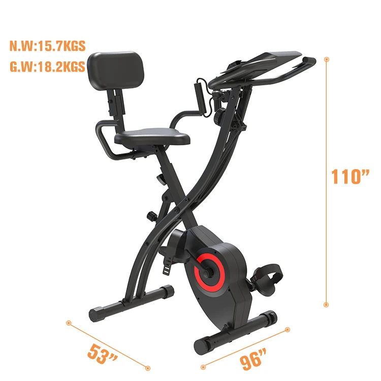 Maketec Foldable Exercise Bike With Desk Spinning Indoor Exercise Fit Bike Foldable Exercise X Bike