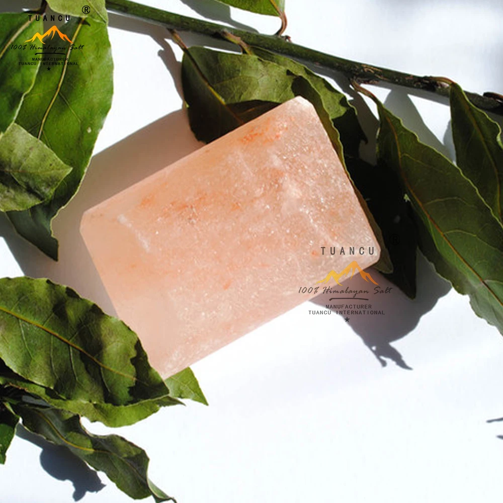 Trending Himalayan Salt Smooth Soap Shape Massage Stone Pure Natural Mined Salt Soap STone For Massage and BodY Rejuvenation
