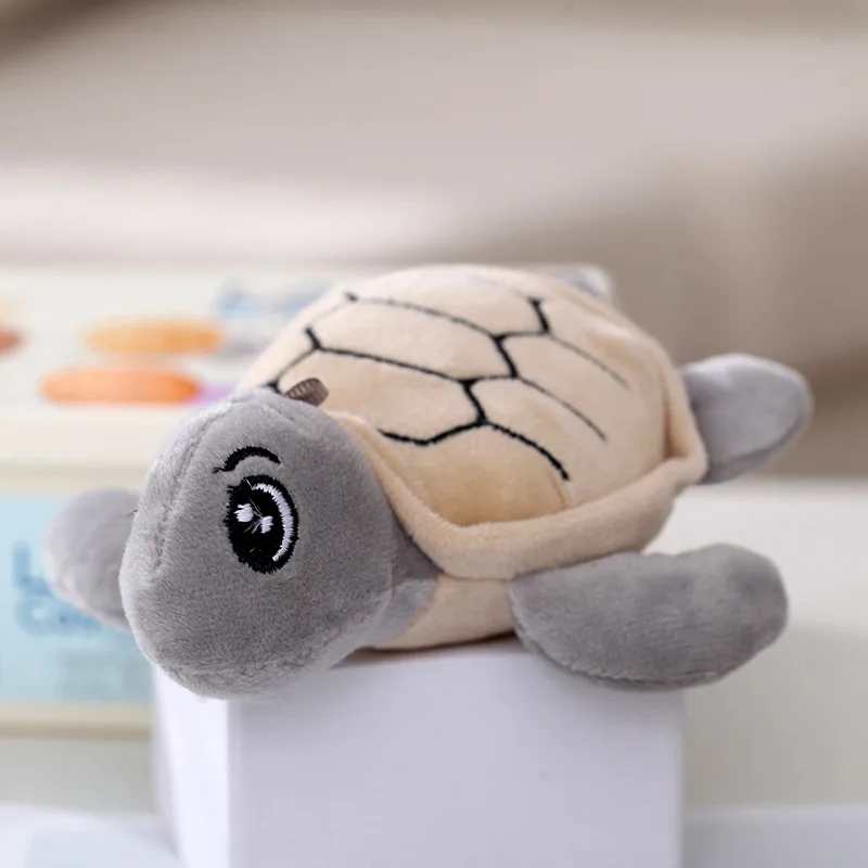 Soft Sea Animal Tortoise Turtle Stuffed Plush Toys Multi-color Plush Turtle Keychain