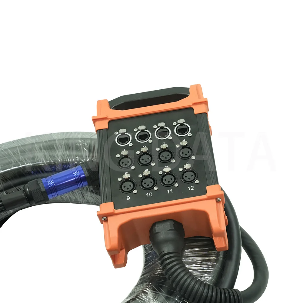 25m 50m 75m 100m size length long audio cable 12 channels audio link cable 12 way audio multicore cable