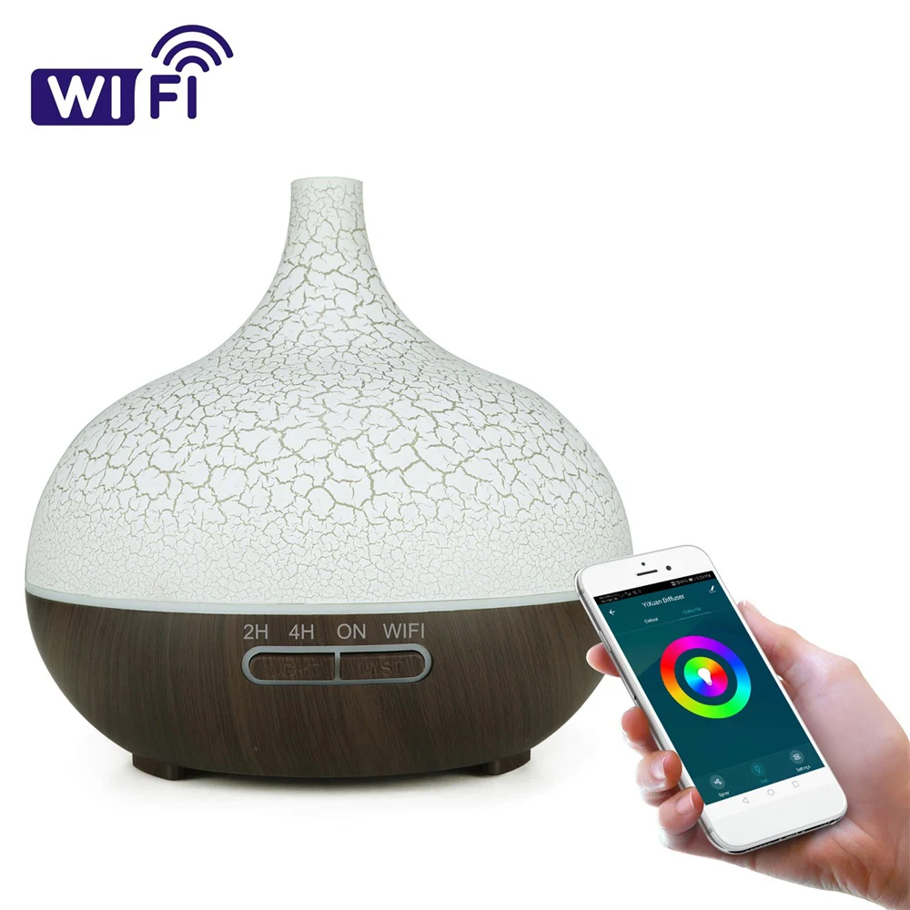 
New Arrival 7 Led Lights Humidifier Lamp 400Ml Aroma Diffuser Oil Essential Diffuser for Baby Sleeping Wireless Humidifier 