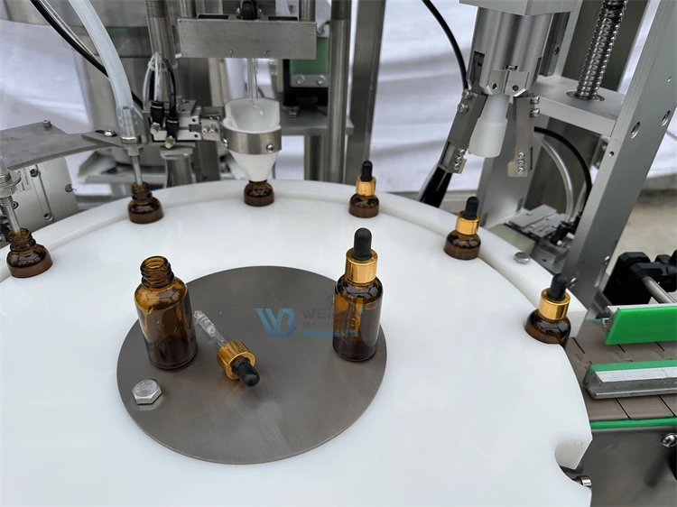 WB-Y2 Automatic 10-100ml Essential oil drop glass dropper nail polish car perfume Filling Machine