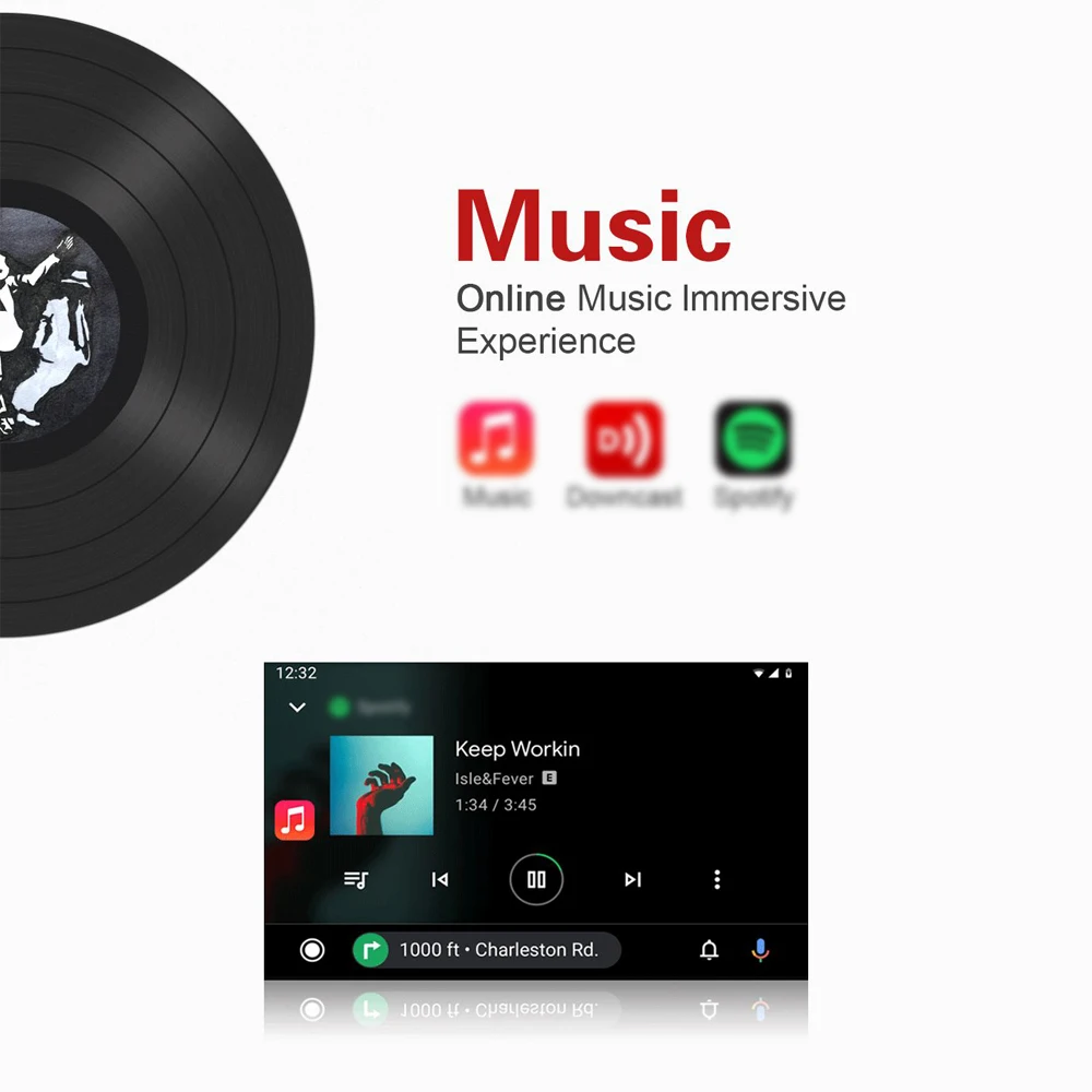 Topleo Adapter universal magic carplay ai box Intelligent Voice Assistant Portable android auto carplay wireless adapter