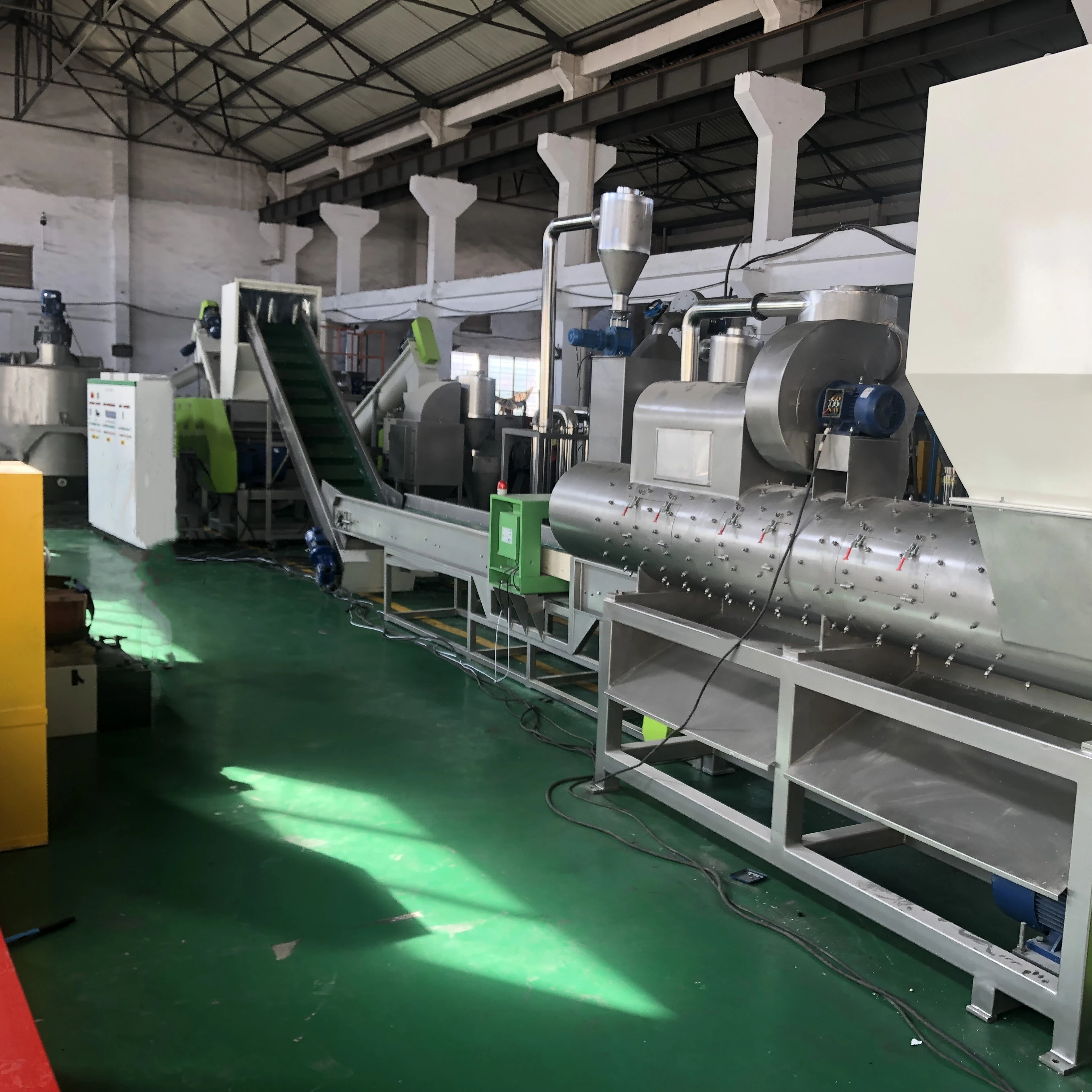 automatic PE Plastic washing line with label remover