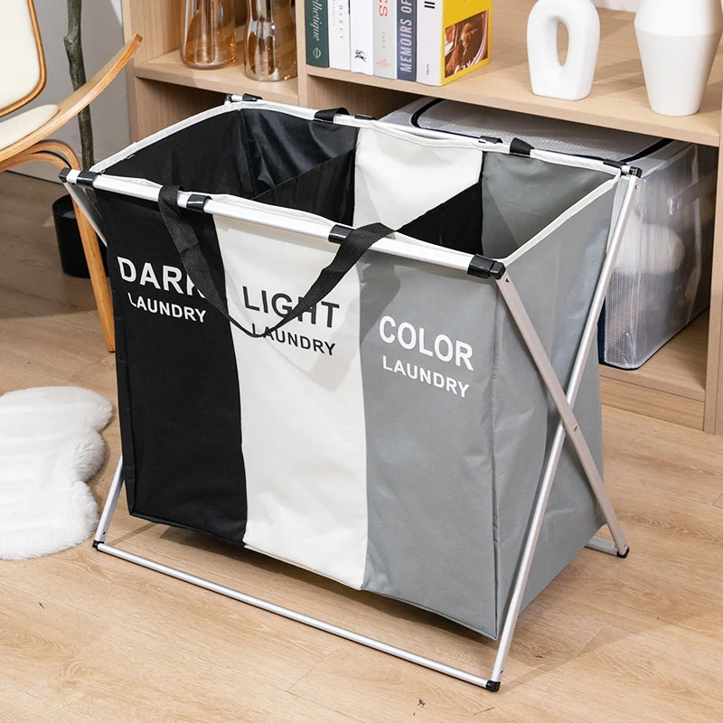 Household large laundry basket foldable clothes storage boxes laundry hamper storage laundry basket with handle