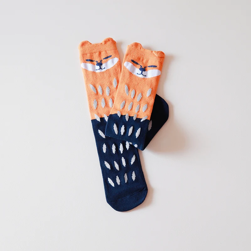 
Economical custom design long kids high socks anti skid socks kids 